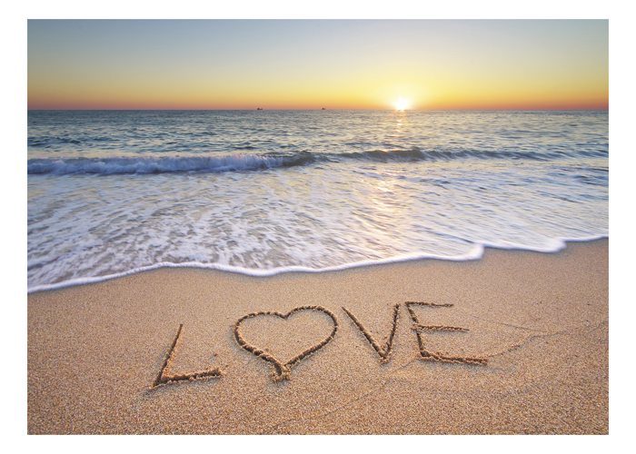 Roxanne Boudreaux inspirational blog - photo of the word Love written in the sand on a beach